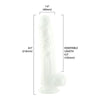 Addiction Pearl Dildo 8.5in - Model P8W - Sensual Pleasure for Alluring Delights - Female - G-Spot Stimulation - Shimmering Pearl