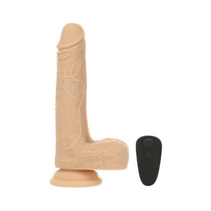 Introducing the Exquisite Pleasure: Naked Addiction Freak Vibrating Rotating Dong w/ Remote - Model NAF-001 - For Couples - Sensual Black - Adult Naughty Store