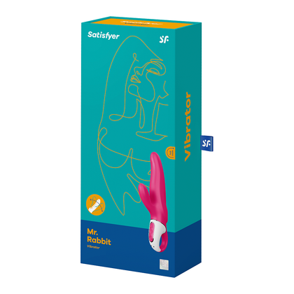 Satisfyer Mister Rabbit Dual Stimulation Vibrator - Model SR-2001 - For Women - Vaginal and Clitoral Pleasure - Pink