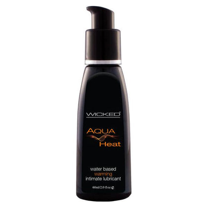 Wicked Aqua Heat Water-Based Warming Lubricant - Intensify Pleasure, Enhance Sensations - Non-Sticky, Fragrance-Free - Suitable for All Skin Types and Toys - 2.5 fl oz