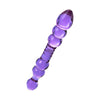 Sensual Pleasure Brand Sexus Glass Dildo Mauve 22.8cm - A Tempting Delight for Intimate Moments - Adult Naughty Store