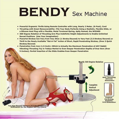 Introducing the PleasureFlex™ Bendy Sex Machine - Model X1: The Ultimate Thrusting Delight for All Genders, Designed for Unparalleled Pleasure and Satisfaction in Vibrant Ruby Red