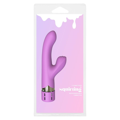 Experience Sensual Bliss with the Luxurious Pink Squirting Vibrator Model Name & Number, an Elegant Female G-Spot Stimulator