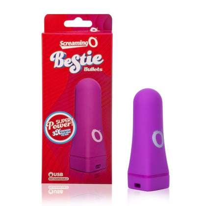 Screaming O Bestie Bullet Rechargeable Vibrating Bullet - Model Number 817483014079 - Unisex - Clitoral Stimulation - Purple