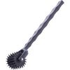 SensaPlay Spiked 5 Row Pinwheel - Model SP-500: A Sensational BDSM Pleasure Tool for Alluring Stimulation in Black - Adult Naughty Store