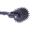 SensaPlay Spiked 5 Row Pinwheel - Model SP-500: A Sensational BDSM Pleasure Tool for Alluring Stimulation in Black - Adult Naughty Store