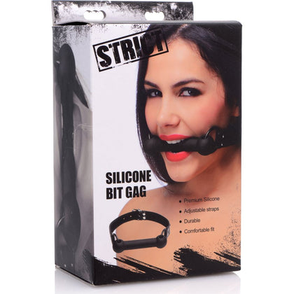 Introducing the SensualSilk Silicone Bit Gag - Model SSG-001: The Ultimate Pleasure Enhancer for Submissive Play