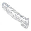 Introducing the SensaDong Realistic Clear Penis Enhancer and Ball Stretcher: Arousing Pleasure Amplifier for Men
