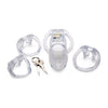 SensaClear S-9000 Crystal Clear Captor Chastity Cage for Men - Ultimate Control, Pleasure, and Clarity - Adult Naughty Store