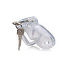 SensaClear S-9000 Crystal Clear Captor Chastity Cage for Men - Ultimate Control, Pleasure, and Clarity - Adult Naughty Store