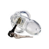 Sensual Pleasure Clear Captor Chastity Cage - Small: A Captivating Journey of Desire and Control for Men, Restrictive Male Chastity Device for Intimate Play, Transparent, Clear
