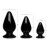 Triple Cones TC-300 Black Anal Plug Set for Sensual Pleasure