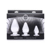 Sensual Pleasure Triple Cones 3 Pc Anal Plug Set - Model TC-3000: The Ultimate Clear Delight for Anal Pleasure - Adult Naughty Store