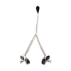 Sensual Pleasures Titty Taunter Nipple Clamps with Weighted Bead - Model TT-2021: Exquisite Black Nipple Clamps for Sensual Nipple Play Pleasure in All Genders - Adult Naughty Store