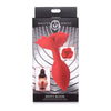 Seductive Pleasures Booty Bloom Silicone Rose Plug - Large Red - Unleash Your Desires - Adult Naughty Store