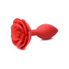 Seductive Pleasures Booty Bloom Silicone Rose Plug - Large Red - Unleash Your Desires - Adult Naughty Store