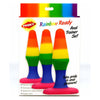 Introducing the Sensual Pleasures Rainbow Ready Anal Trainer Set: Model RRA-2021 - The Ultimate Gender-Neutral Silicone Backdoor Pleasure Collection