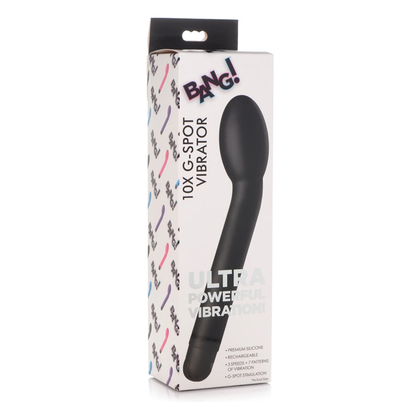 Bang! 10X G-Spot Rechargeable Vibrator - Black - Adult Naughty Store