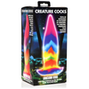 Introducing the Exquisite Pleasure Co. Unicorn Tongue GLOW-7 Silicone Dildo for Women - Model UTD-2021: A Captivating Journey into Fantasy and Ecstasy - Adult Naughty Store