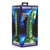 Creature Cocks Emerald Dragon Silicone Dildo - Model X1 | Unisex G-Spot and P-Spot Stimulation - Iridescent Green - Adult Naughty Store