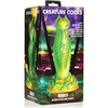 Creature Cocks Nebula Alien Silicone Dildo - Andromeda AC-01 Green and Gold Intimate Pleasure Toy for All Genders - Adult Naughty Store