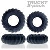 OXBALLS Night Edition Truckt Cockring Set: Versatile Pleasure Enhancer for Him, Model TCS-2, Black - Adult Naughty Store