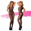 Ashella Lingerie Madelena Bodystocking O/S - Seductive Sheer Black Lace Full Body Intimate Apparel for Women - Adult Naughty Store