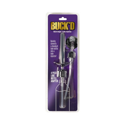 SensaLube Buckd Lube Injector 4 Pc Bottle Adapter: The Ultimate Pleasure Enhancer for All Genders, Intimate Lubrication, and Sensual Exploration - Black