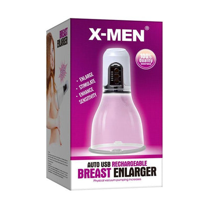 SensaPump X2 USB Rechargeable Auto Breast Enhancer - The Ultimate Pleasure Powerhouse for Women - Intense Sensation and Sensual Stimulation - Pink