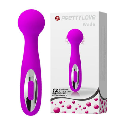 Wade 160mm Rechargeable Massage Wand Vibrator - Powerful Purple Pleasure for All Genders