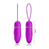 Edwina Vibrating Egg Battery-Powered Sex Toy - Model EDP-1 - Purple - For Intense Pleasure and Sensual Stimulation - Adult Naughty Store