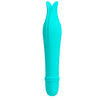 Introducing the Luxe Collection: Rechargeable Dolphin Battery Vibrator 137mm for Women - G-Spot Stimulation - Green by thisBrand - Model 137 🐬 - Adult Naughty Store