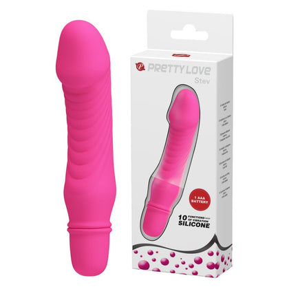 Stev Dolphin Vibrator Hot Pink - Model 133mm - Women's G-Spot Pleasure Toy
