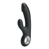 Introducing Luxe Pleasure Devices Selene Model 190 Easy Grip Vibrator for Women - G-Spot and Clitoral Stimulation in Black