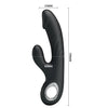 Introducing Luxe Pleasure Devices Selene Model 190 Easy Grip Vibrator for Women - G-Spot and Clitoral Stimulation in Black - Adult Naughty Store