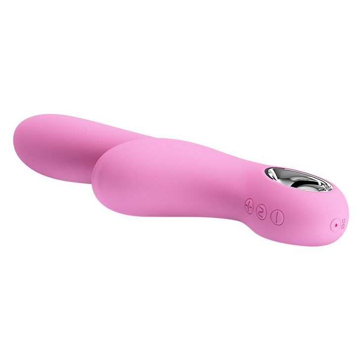 Canrol Textured Tongue Vibrator Soft Pink - Model 171mm - Women's G-Spot Pleasure Toy