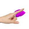 Seraphina's Luxe Pleasure Silicone Finger Sleeve Vibrating Bullet Model F46 Women's Clitoral Stimulation Elegant Black
