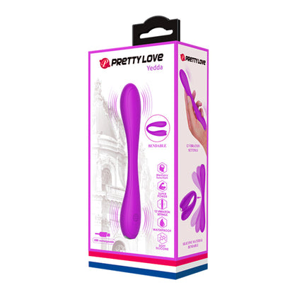 Indulge in Ultimate Pleasure with Lelo Yedda Rechargeable G-Spot and Clitoral Stimulation Vibrator for Women in Luxurious Purple