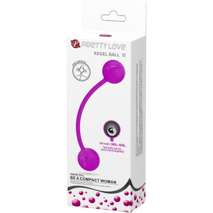 Introducing the Sensual Bliss Kegel Ball III - Model P3 for Women - Ultimate Pleasure for Intimate Delights - Purple Passion