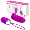 Orthius Wireless Control Sucking Egg - Model O12 - Purple - Clitoral and Breast Stimulator
