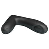 Introducing LuxeSilk Model X1 Rechargeable Pulsing Silicone Anal Massager X1 for Men in Black