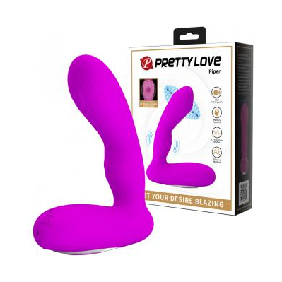 Pretty Love Piper Prostate Vibrator - 12 Function Purple Pleasure Toy - Adult Naughty Store