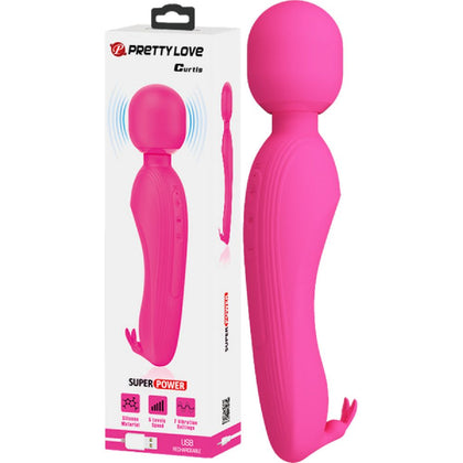 Elevate Your Sensual Pleasure with the Curtis X3 Rechargeable Wand Vibrator for Women - Pink
