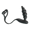 Introducing the SensaPleasure Vibrating Penis Sleeve (Butt Plug and Cockring) in Black - Model VPS-500X: The Ultimate Pleasure Experience for Men