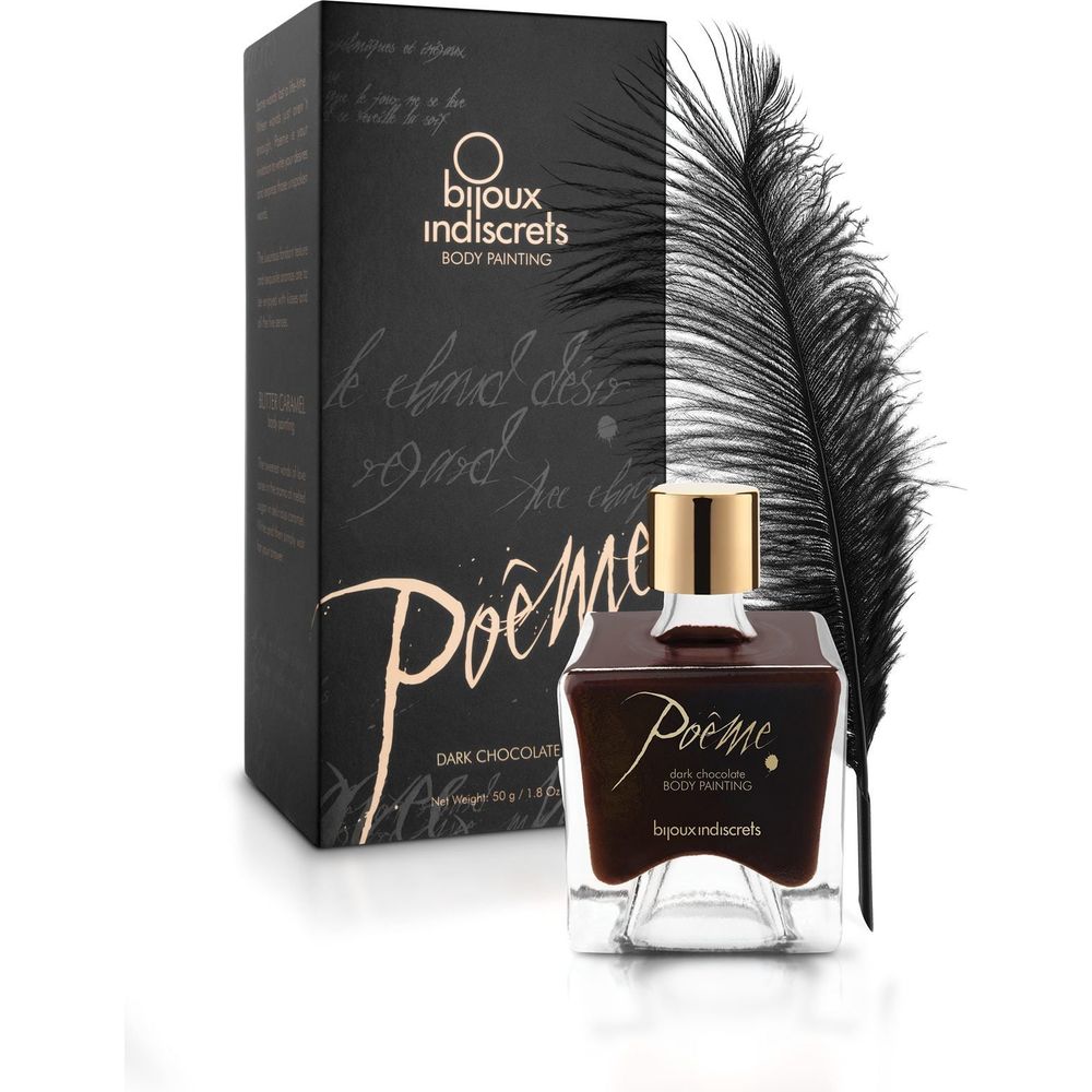 Bijoux Indiscrets Poeme Body Painting - Edible Body Paint for Sensual Pleasure in Delicious Caramel Flavor