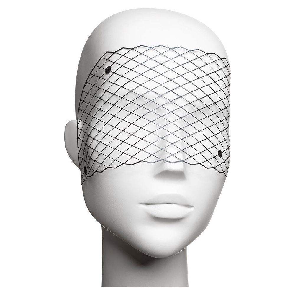 Bijoux Indiscrets Vinyl Eye Masks - Sensual Seduction for Intimate Encounters - Unleash Your Inner Desires - Model VEM-3 - For All Genders - Enhances Sensual Pleasure - Sultry Black