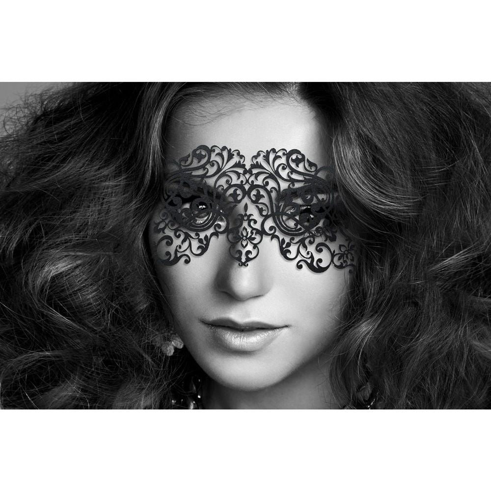 Bijoux Indiscrets Vinyl Eye Masks - Sensual Seduction for Intimate Encounters - Unleash Your Inner Desires - Model VEM-3 - For All Genders - Enhances Sensual Pleasure - Sultry Black