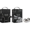 Introducing the Sensual Steel Noir Kegel Balls - Model SS-001: The Ultimate Stainless Steel Pleasure Enhancer for Women!