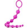 Blush Novelties Luxe Silicone 10 Beads Pink - Premium Anal Pleasure Enhancer for All Genders - Model LS10B - Captivating Pink Color - Adult Naughty Store