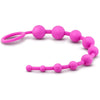 Blush Novelties Luxe Silicone 10 Beads Pink - Premium Anal Pleasure Enhancer for All Genders - Model LS10B - Captivating Pink Color - Adult Naughty Store